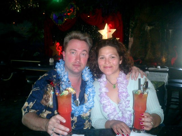 At Toucan's, the only gay tiki bar in the world, or at least in Palm Springs, 5/7/04